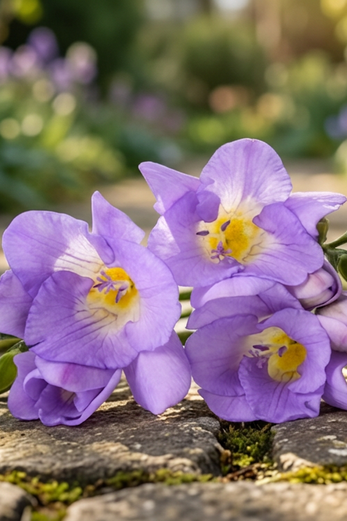 Freesia single Blue